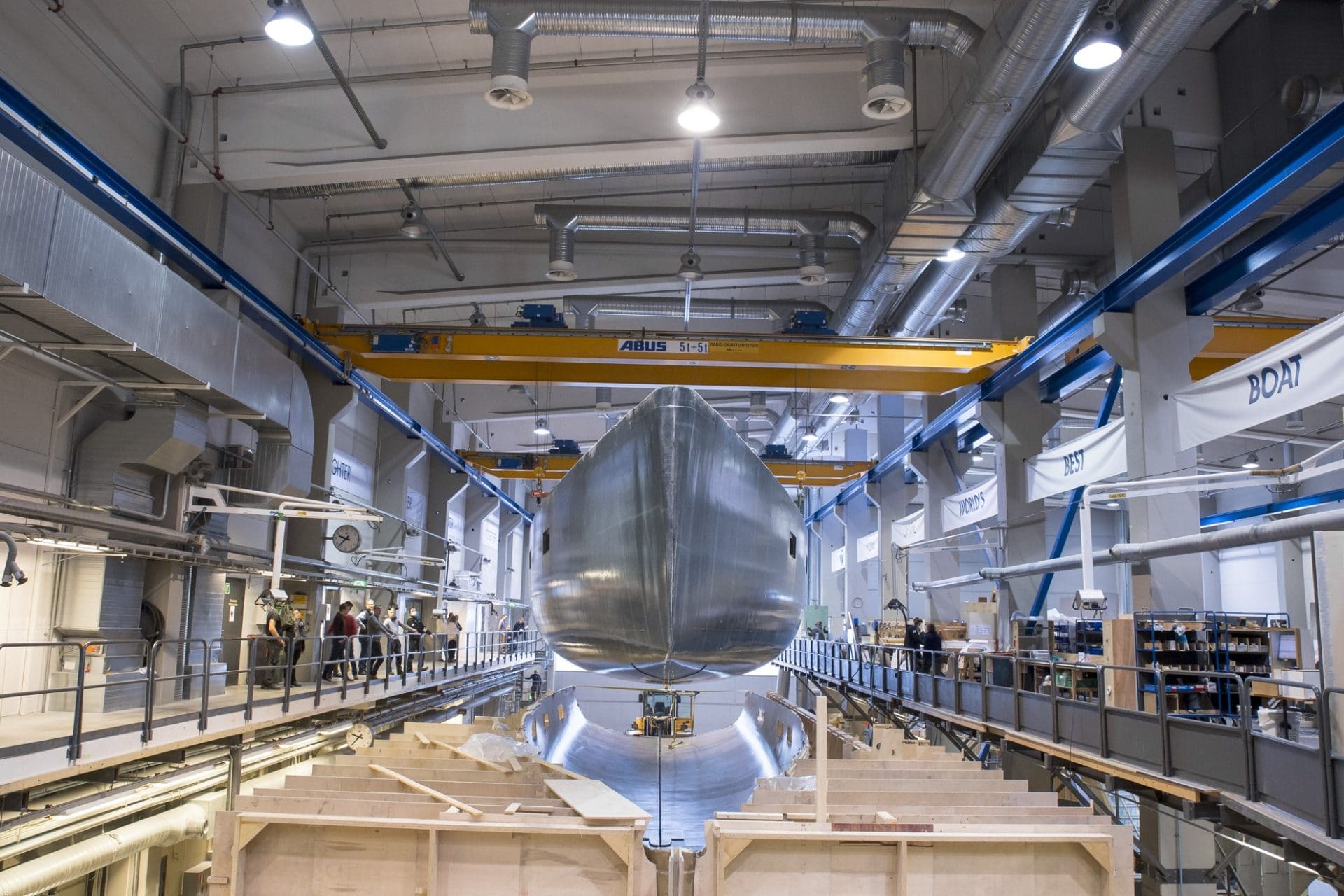 Baltic 112 Custom hull released from mould | Baltic Yachts
