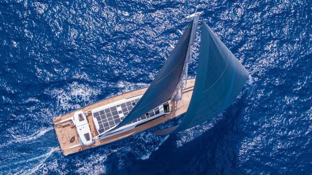 BALTIC 111 RAVEN IN A CLASS OF HER OWN AS SHE IS PREPARED FOR LAUNCHING Baltic Yachts