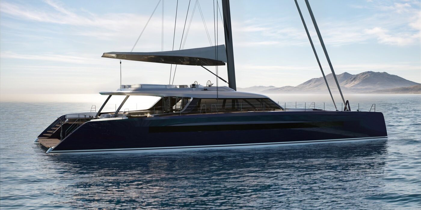 Baltic 107 Catamaran rendering